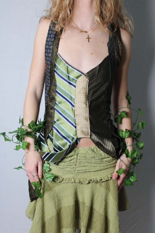 Green tie top