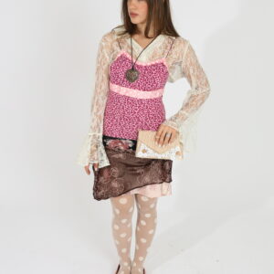 Pink cheetah mini dress