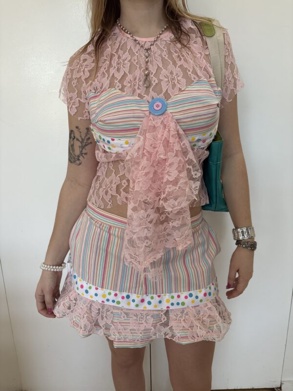 Piece of cake mini skirt set