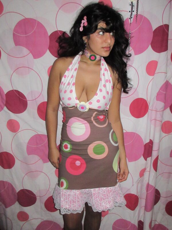 Miss pink halter dress (M/L) - Image 2