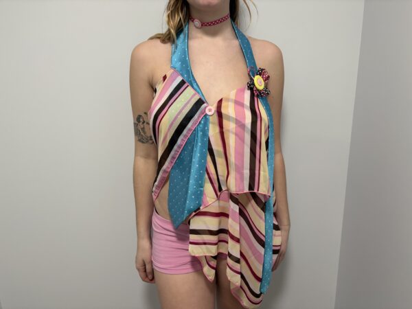 Crush flowy tie top - Image 2