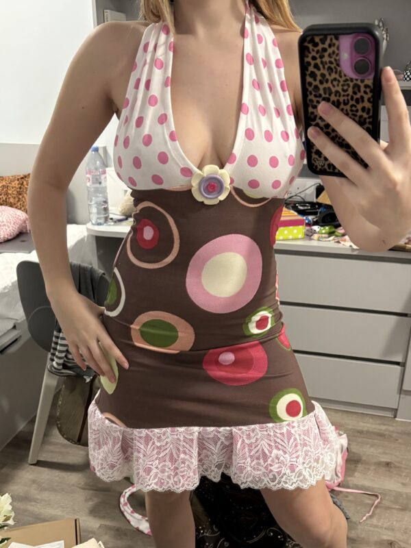 Miss pink halter dress (M/L) - Image 5