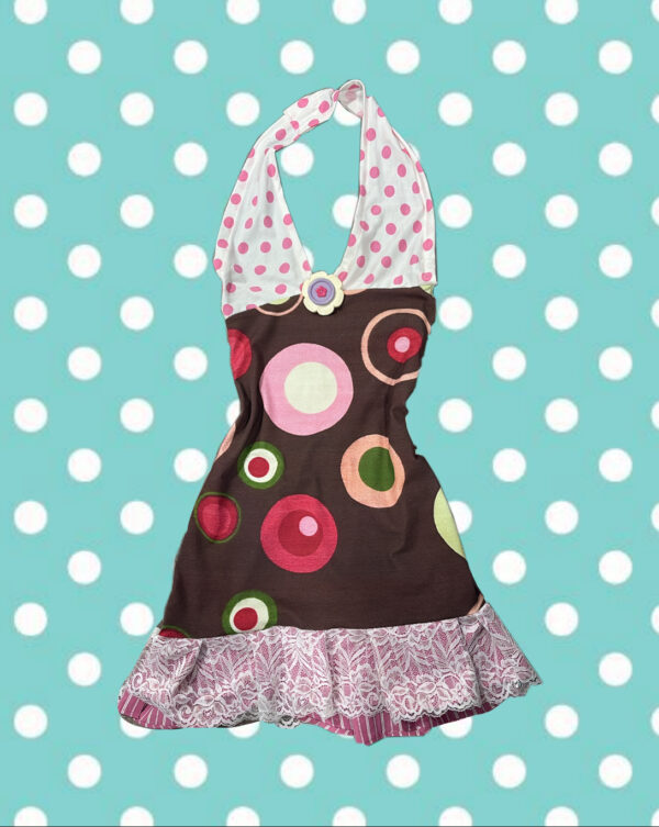 Miss pink halter dress (M/L)