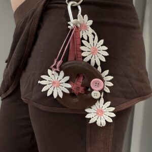 Flower girl keychain