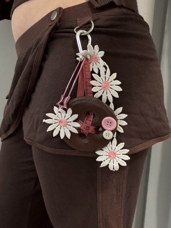 Flower girl keychain