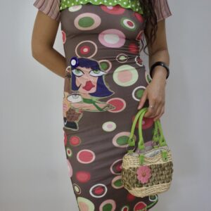 Face to face midi dress