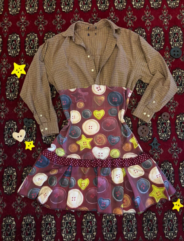 Pushing my buttons mini dress - Image 2