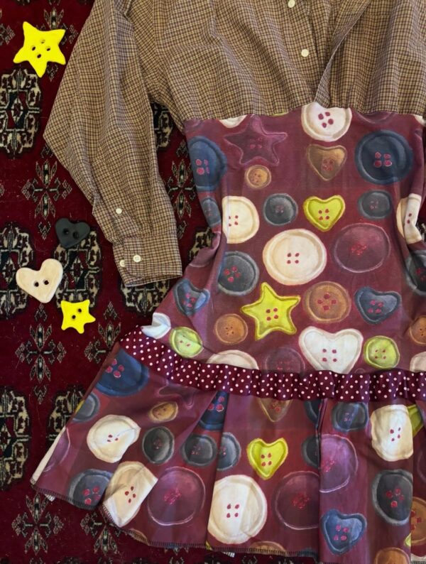 Pushing my buttons mini dress - Image 3