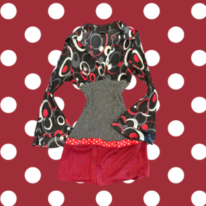 Red hot polka dot dress
