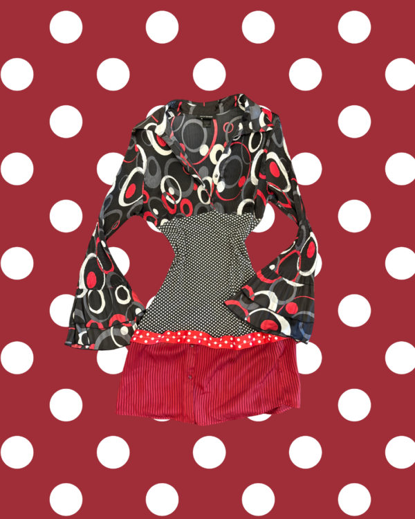 Red hot polka dot dress