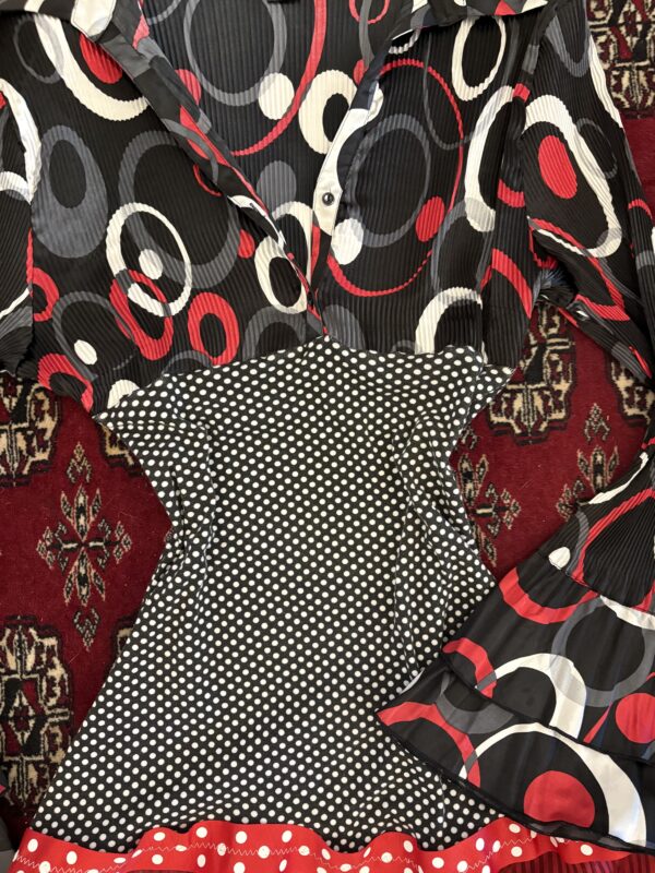 Red hot polka dot dress - Image 2