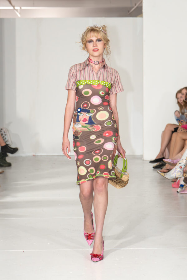 Face to face midi dress