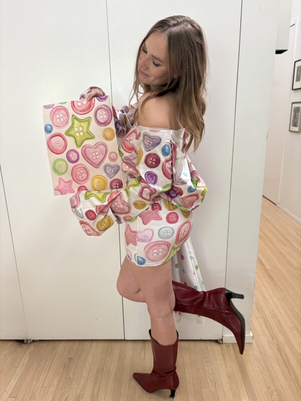 Button girl mini dress - Image 4