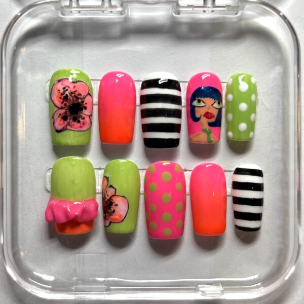 Life of the party press on nails