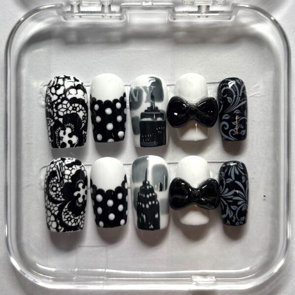 NYC girl press on nails