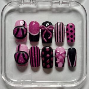 Corset press on nails