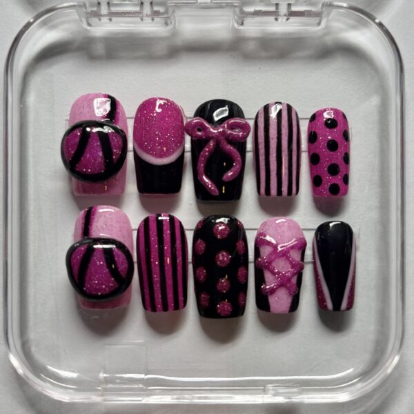 Corset press on nails