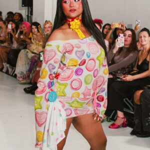 Button girl mini dress