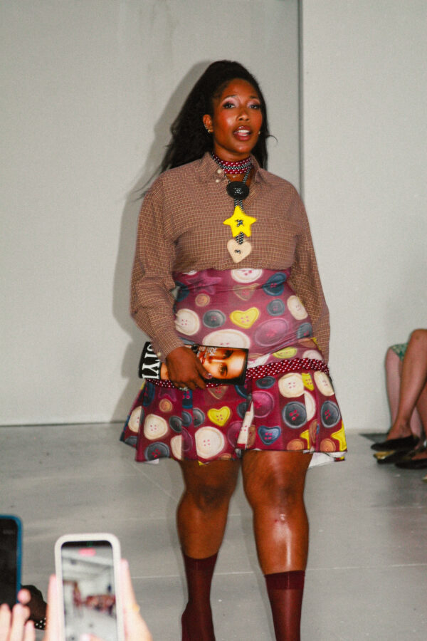 Pushing my buttons mini dress