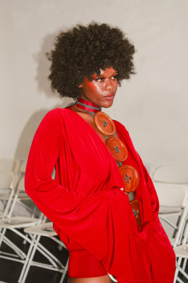 Button plunge top - Image 2